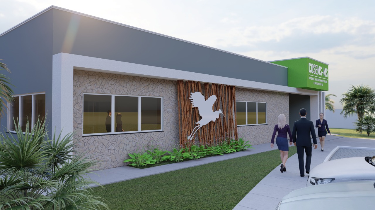 Projeto arquitet&ocirc;nico da sede da Cosems - Foto: Edson Ribeiro